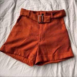 Burnt Orange High Waisted Shorts 🧡